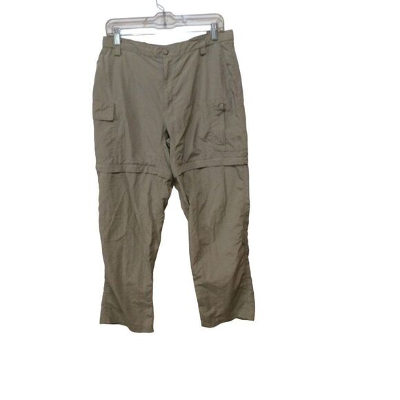 THE North Face Pants With Removable Legs Convert To Short Women Large Khaki Nylo - Picture 1 of 3